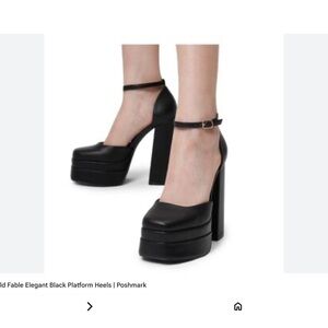 WM’s NWOT Bianca Platform Pumps - Wild Fable Black. Block heel, Maryjane, Gothic